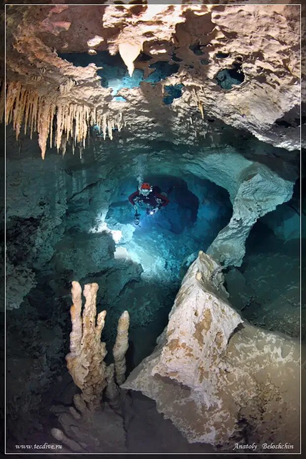 Сак- Актун. Подземная. Река. В. Мексике. Пещера Сак Актун. Подземная река Сак-Актун. Сак Актун Мексика. Вертикальная пещера затоплена водой можно найти уровень