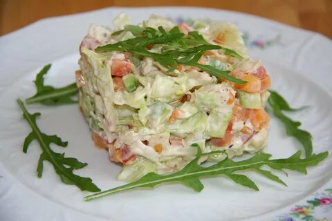 Салаты с куриным филе фото