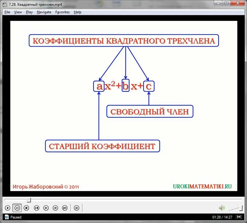 Трехчлены 9 класс. Формула квадратного трехчлена. Квадратный трехчлен и его коэффициенты. Квадратный трехчлен примеры. Размножение квадратного трёхчлена на множители.