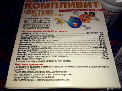 Компливит актив инструкция