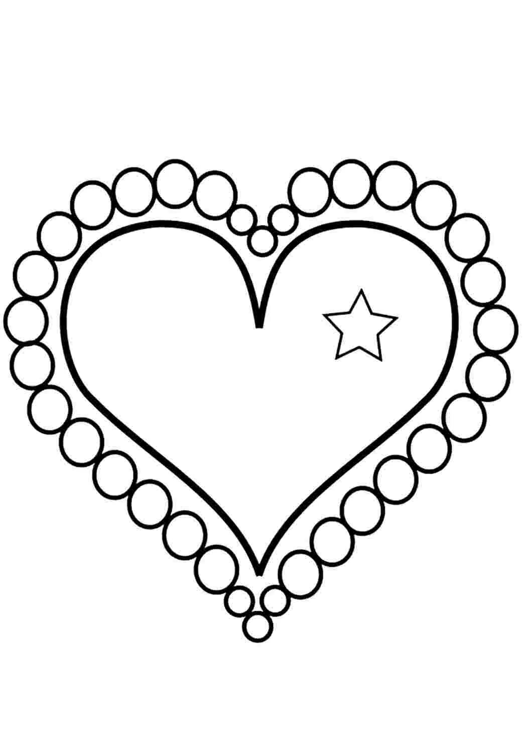 Раскраски для детей сердечки распечатать бесплатно Printable Heart Coloring Pages PDF  Heart coloring pages, Va