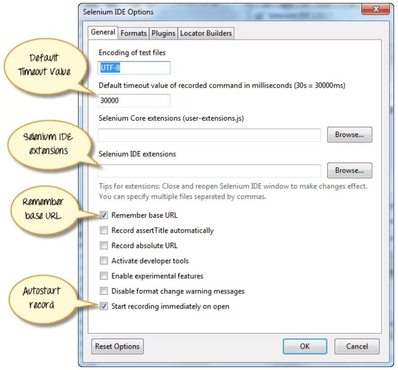 Selenium ide. Selenium ide (options). Селениум программа. Selenium ide переменные.