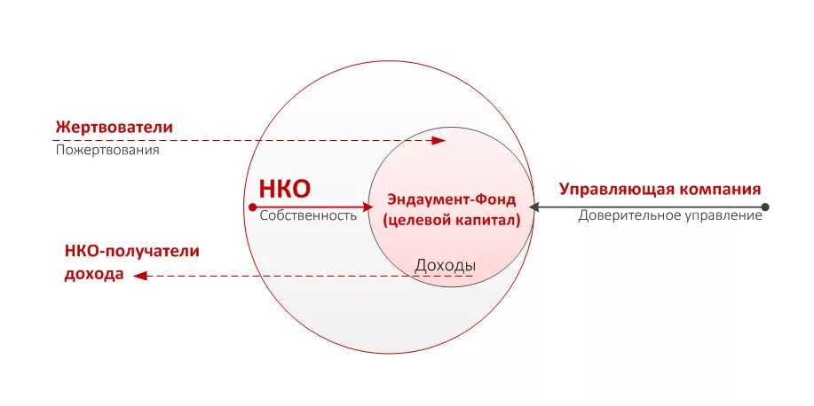 Средства фондов и некоммерческих организаций. Эндаумент фонд. Эндаумент-фонд образовательного учреждения. Целевой капитал. Схема работы фонда целевого капитала.