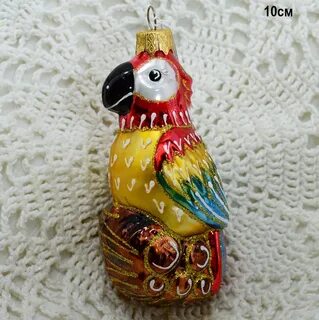 Елочная игрушка попугай