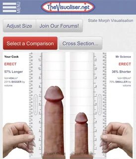 Slideshow penis size comparison porn.