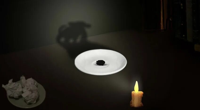 Письмо горит. Тарелка для свечи. Тень от свечи. Гадание жечь бумагу. Гадание на тенях.