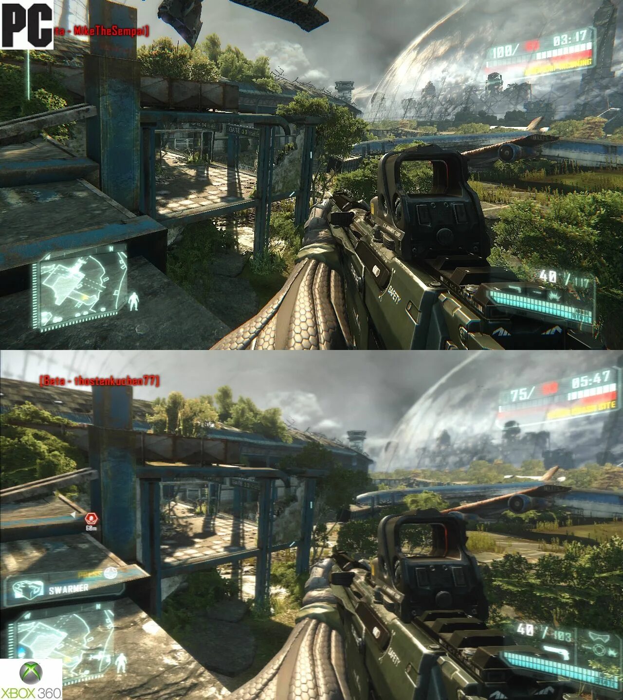 Crysis 1 Xbox 360. Крайзис 3 на Xbox 360. Crysis 1 ps3 vs Xbox 360. Крайзис 3 на пс3.