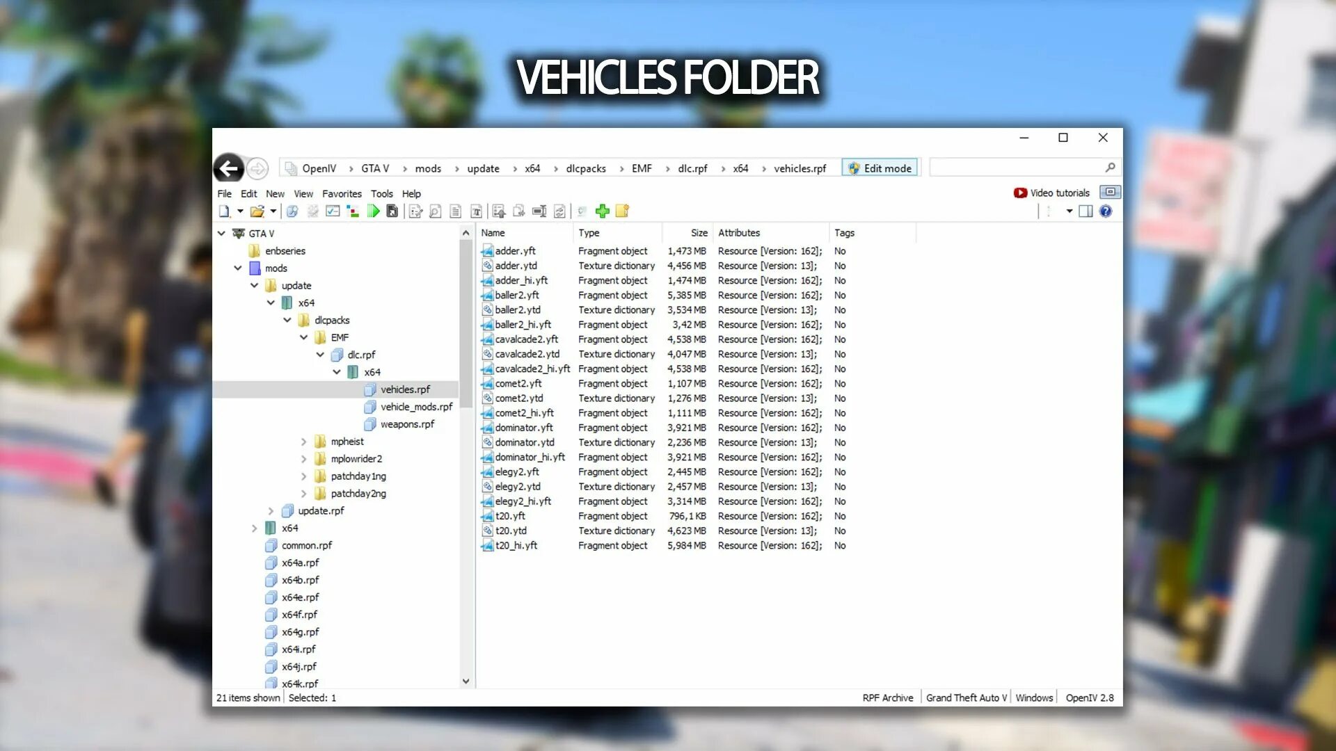 Mods folder