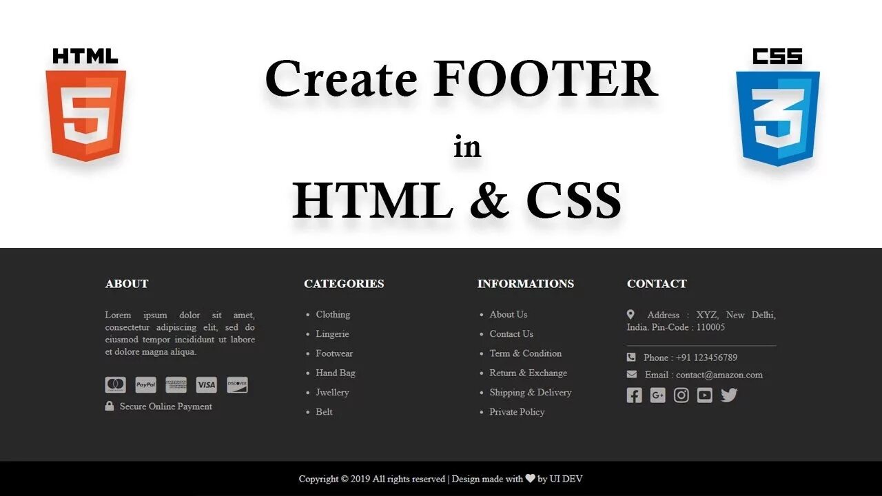 Телефон на сайт html. Footer html. Футер сайта html. Footer html CSS. Футер хтмл.