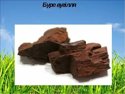 Бурый уголь страны