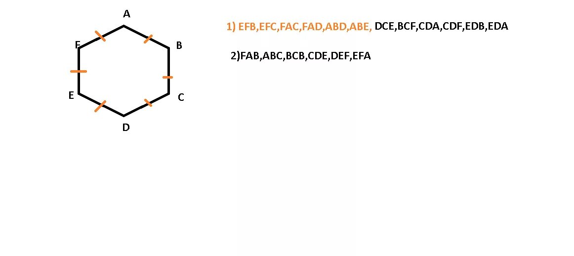 Шестиугольник abcdef. Стороны шестиугольника ABCD. Стороны шестиугольника abcdef. Стороны шестиугольника abcdef равны Найди и выпиши названия.