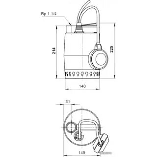 Дренажный насос unilift kp 150 a1