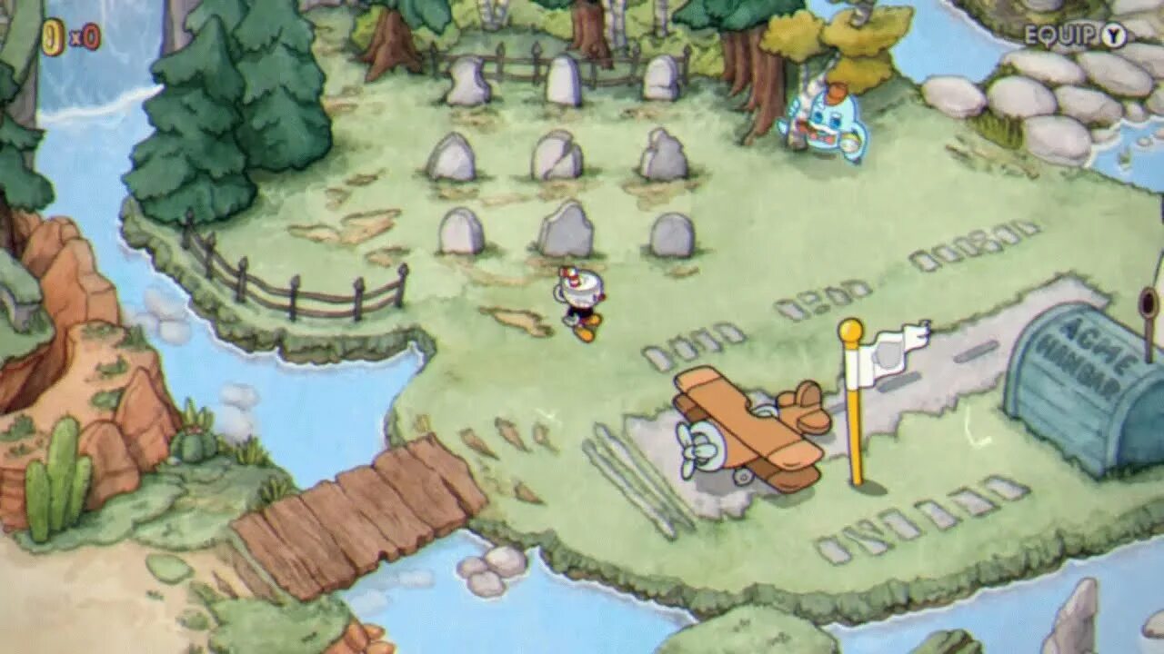 Капхед 3 остров боссы. Cuphead загадка с могилами. Cuphead гномики. Cuphead кладбище. Cuphead кладбище.