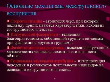 Эффекты межгруппового общения