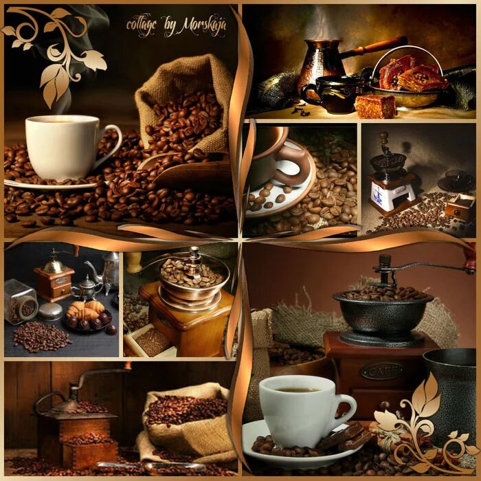 Коллаж кофейная тема. Коллаж с добрым утром. Добрый коллаж. Добрый коллаж. Чай кофе коллаж.