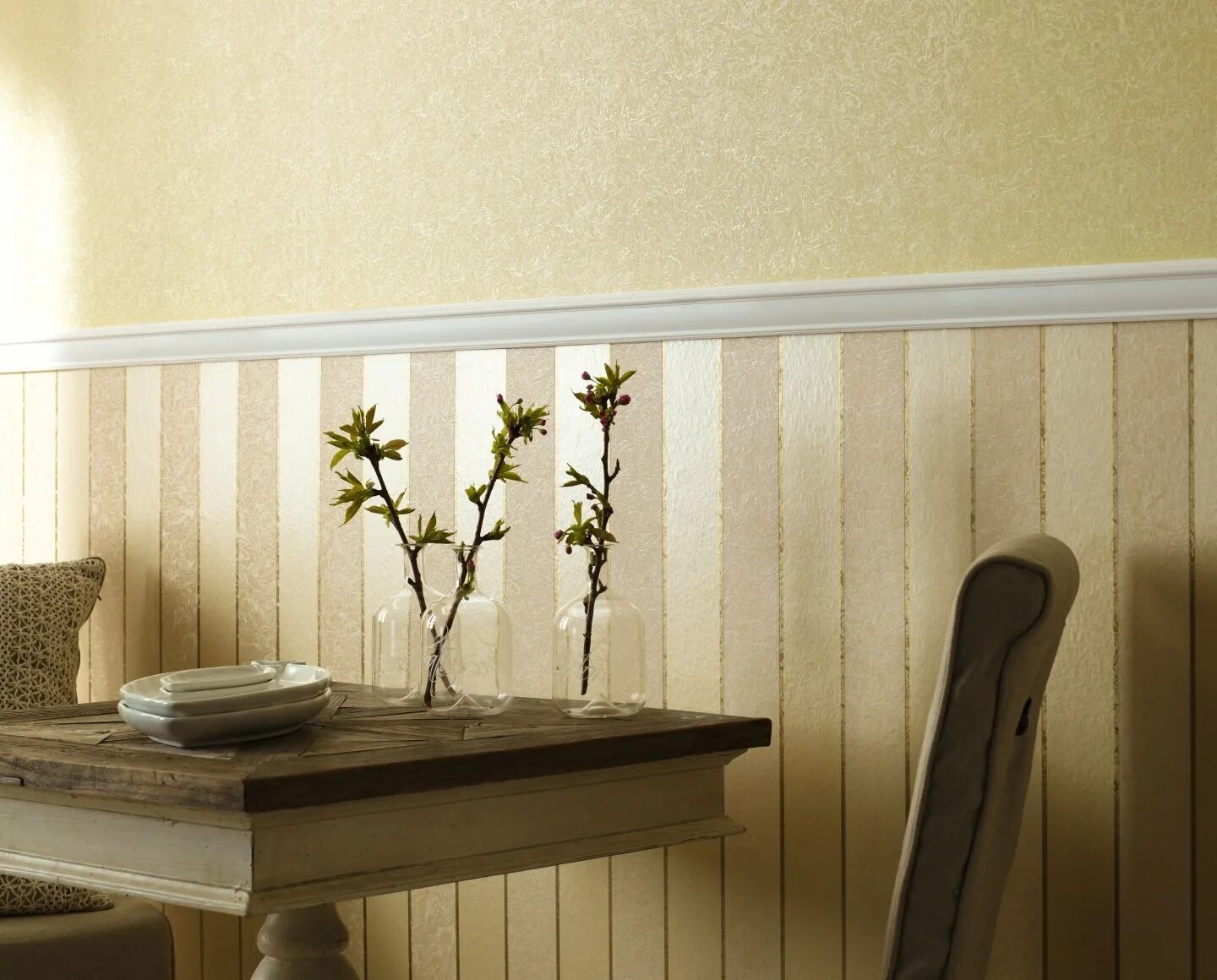 Could consider a Lincrusta frieze. Victorian style interior design, Victorian st