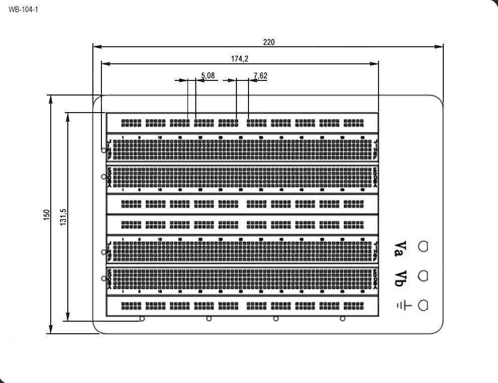 Макетная плата wbu-504l. Макетная плата WB-104. Беспаечная макетная плата ардуино схема. Макетная плата без пайки схема.