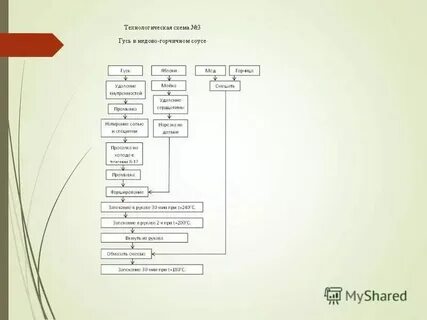 Технологическая схема красного соуса