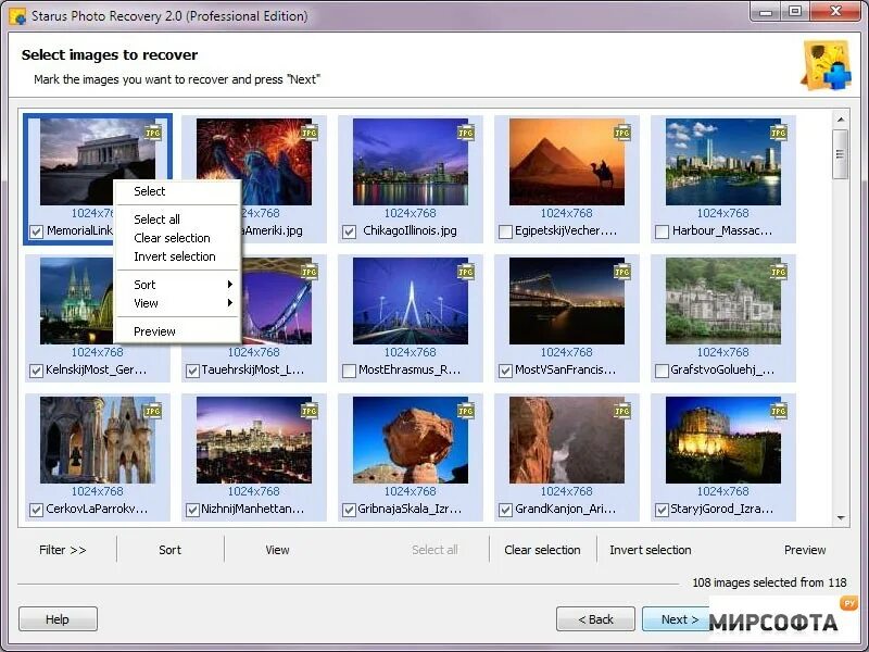 Recovered photos