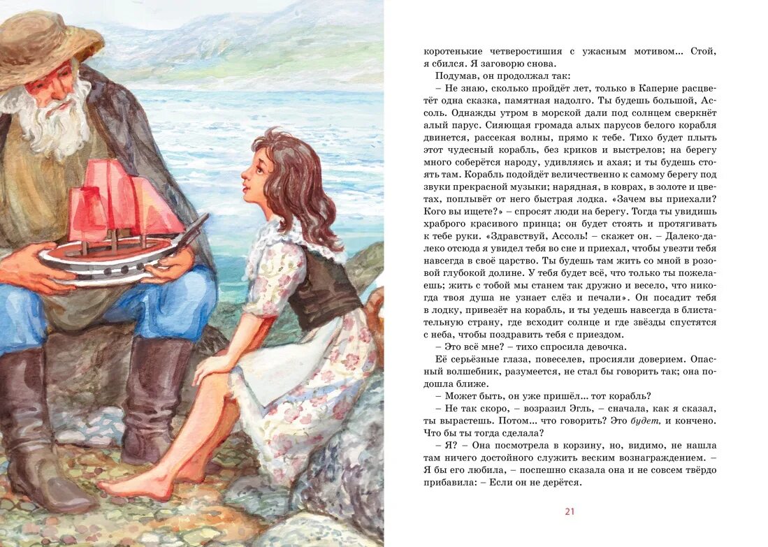 Содержание первой главы алые паруса. А. Грин "Алые паруса".