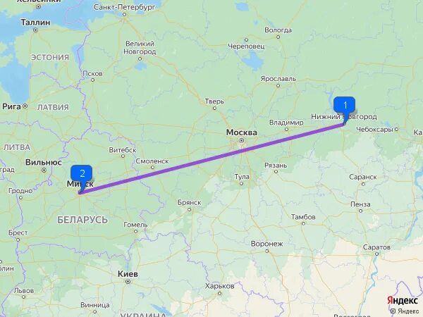 Нижний новгород минск на машине