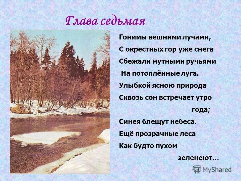 Стих пушкина гонимы вешними