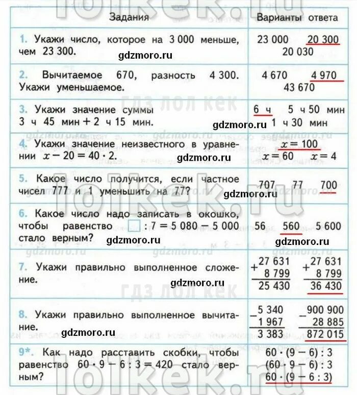 Математика проверочные работы стр 60 61