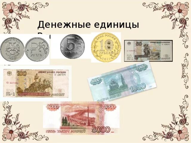 Все денежные единицы россии
