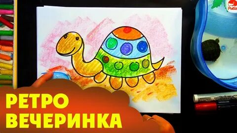 Папа рыб рисует