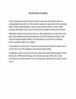 School essay