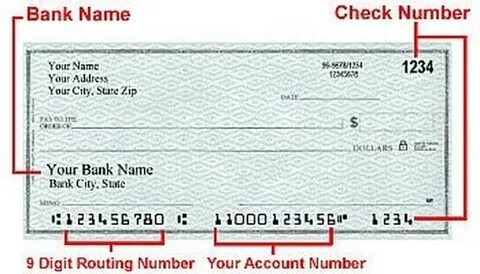 Bank account number
