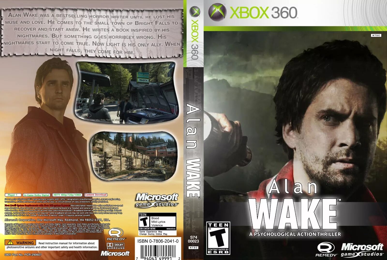 Пароль от компьютера alan wake. Alan wake (xbox 360). алан вейк на xbox 360. alan wake xbox 360 обложка. alan wake 2 xbox.