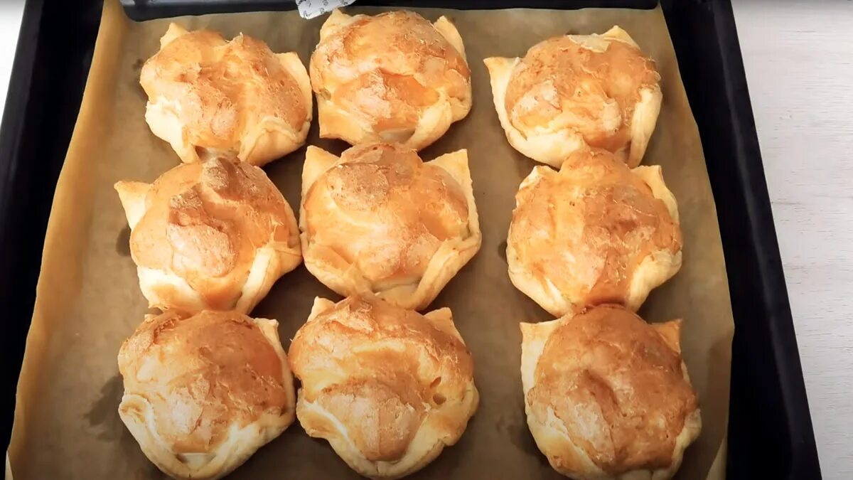 Приготовление заварных пирожен