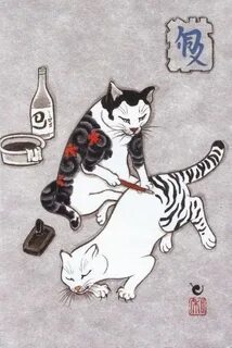 Кот на татами