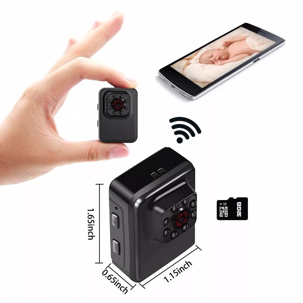 Автономная мини камера. Мини-камера портативная Wi-Fi 1080p Mini DV. 1080p WIFI Mini DVR.