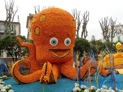 Lemon Festival Menton, France, Parks, Citrus, Orange fruit, Mandarine, Houses, S