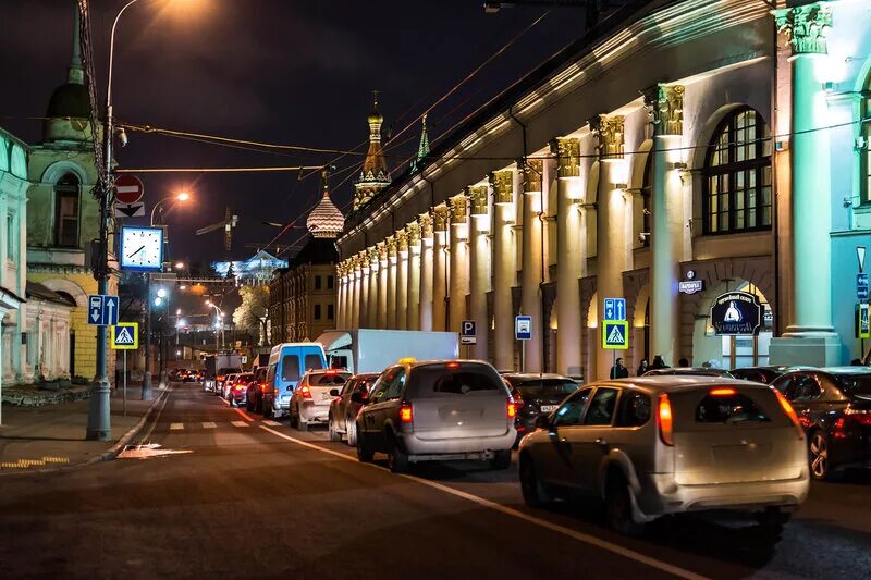 Бульвары ночью