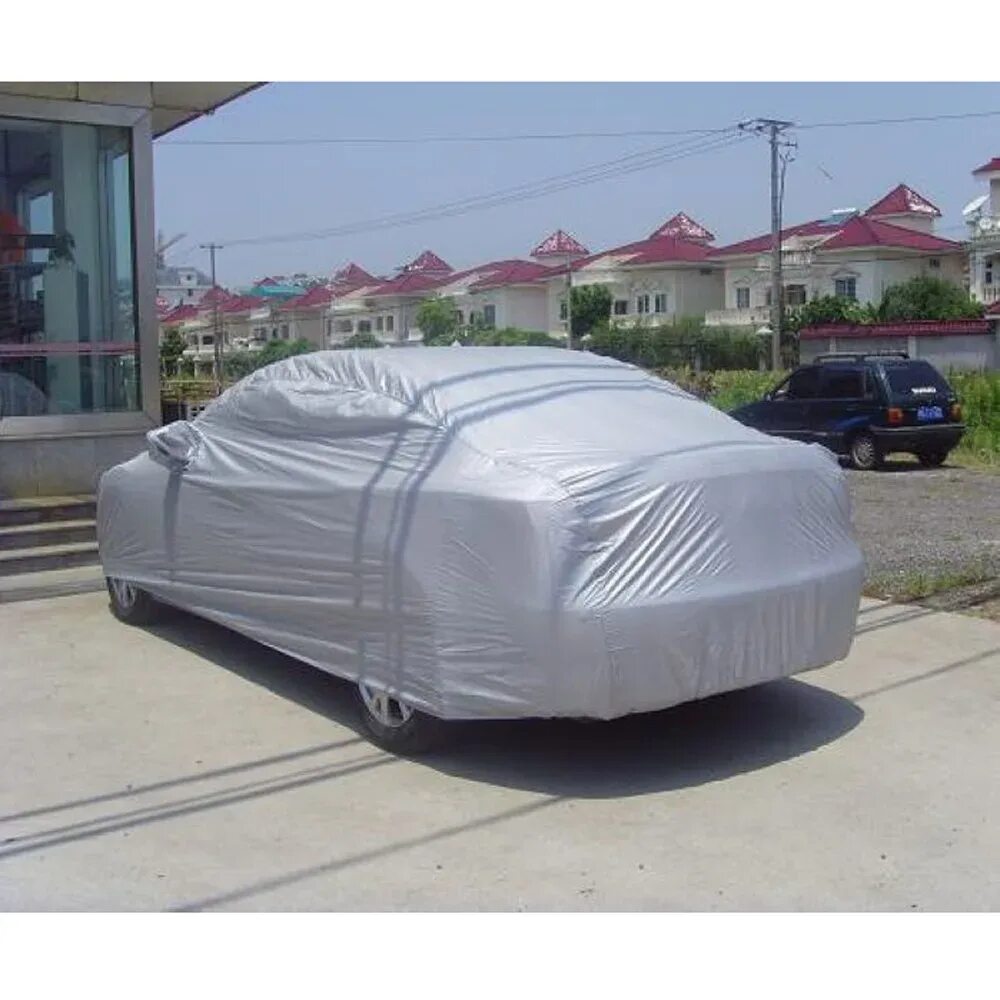 Тент на автомобиль от солнца и дождя. Автотент car cover. чехол-тент sedan автомобильный (размер l, 483х178х119 см) (&quot;autostandart&quot;). тент для авто от солнца. защитный тент на автомобиль.