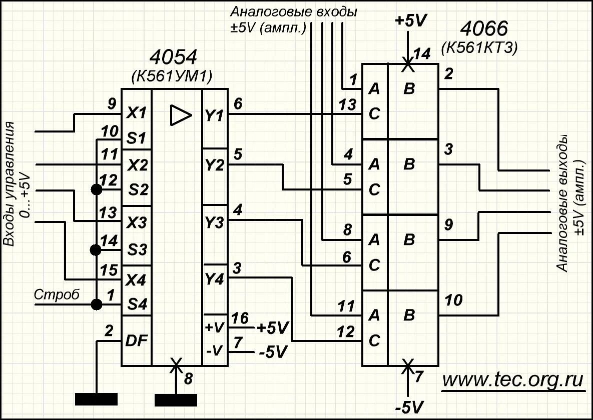 Микросхема к561кт3 описание и схема включения 561кт3 описание схема включения