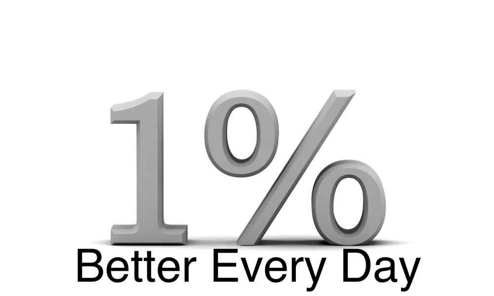 Better every day. 1% Better every Day. One percent better every Day.. 1 Percent better every Day Wallpaper.
