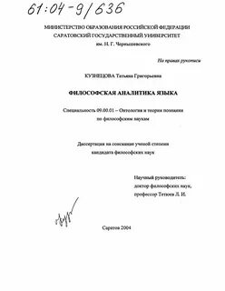 Язык аналитик