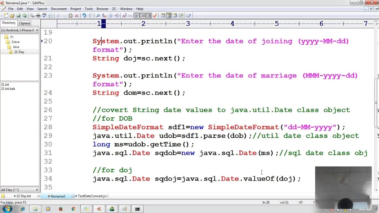 Java SQL. Java SQL class. Java Date. Date SQL.