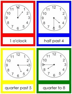 Английский время half past