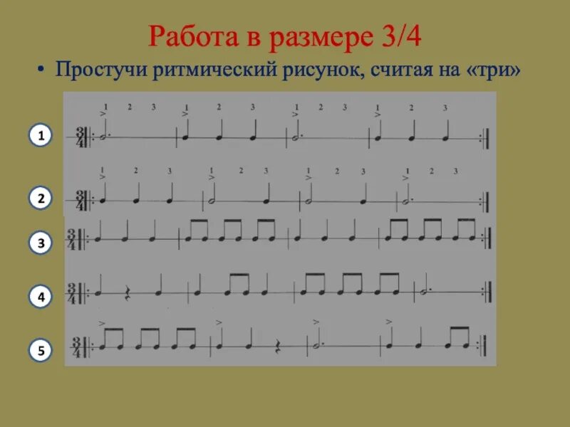Ритм в размере 3 4. Ритм в размере 3 4