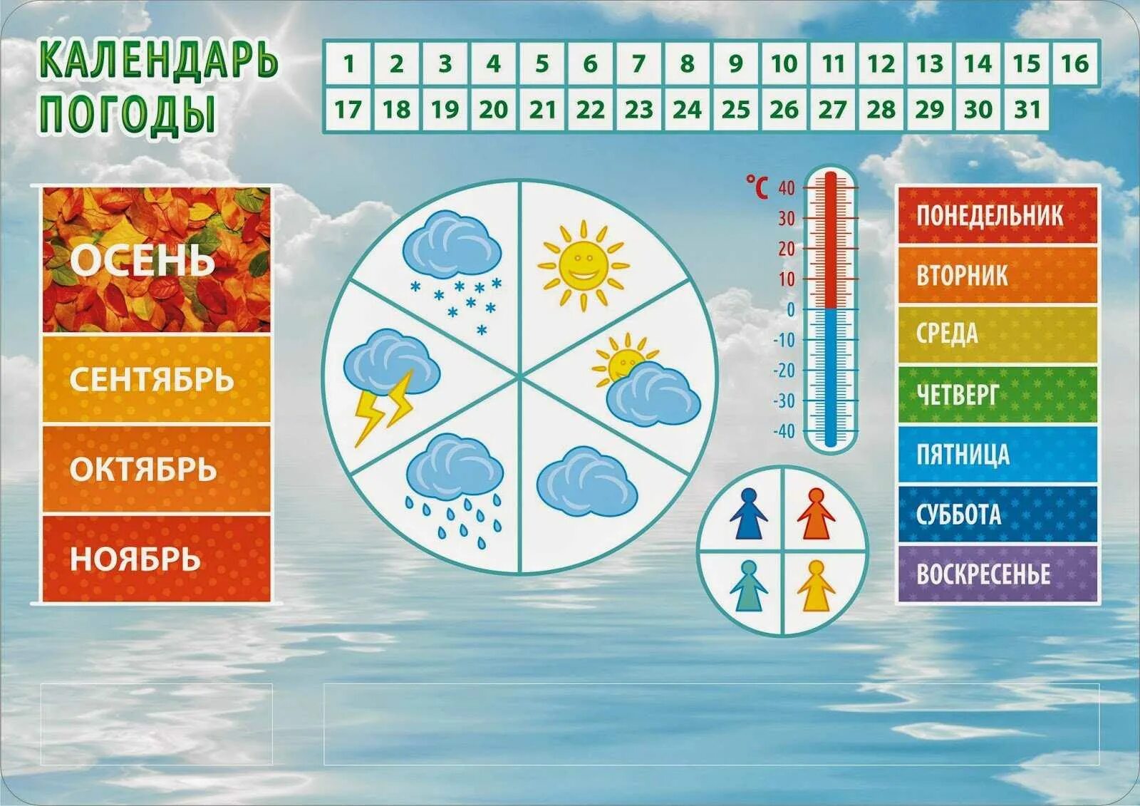 Месяца сентябрь октябрь ноябрь декабрь