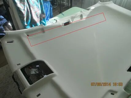 Заломы потолка автомобиля