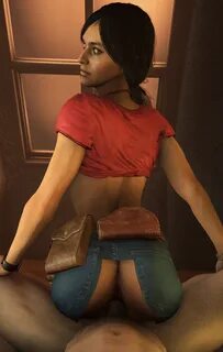 chloe frazer, uncharted, sfm, source filmmaker, looking at viewer, looking ...