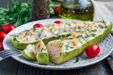 Кабачки с лисичками