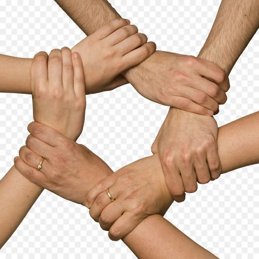 Рамки доверия. Сцепленные руки. Рука человека. Дружба руки. Руки людей в кругу.