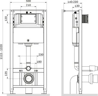 I012704 pro инсталляция для подвесного унитаза